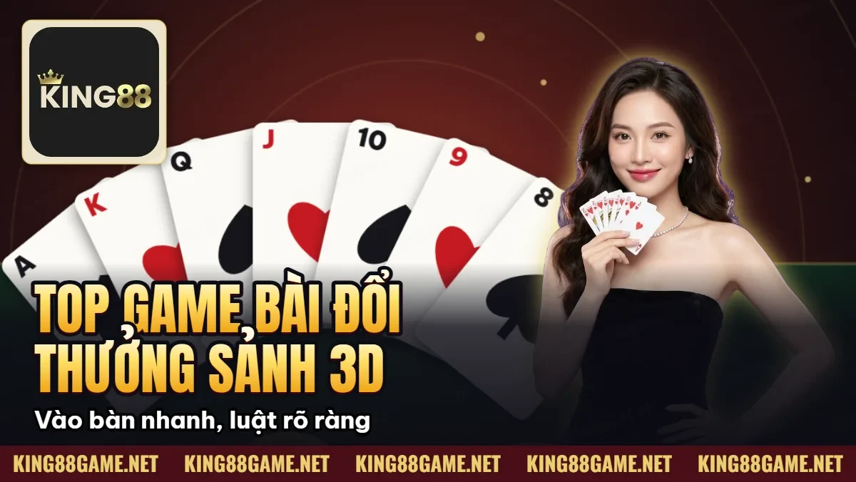 Top Game Bài Đổi Thưởng – Sảnh 3D Hot Nhất 2026 Tại King88
